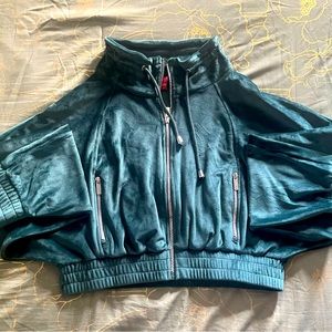 Active wear green jacket size medium